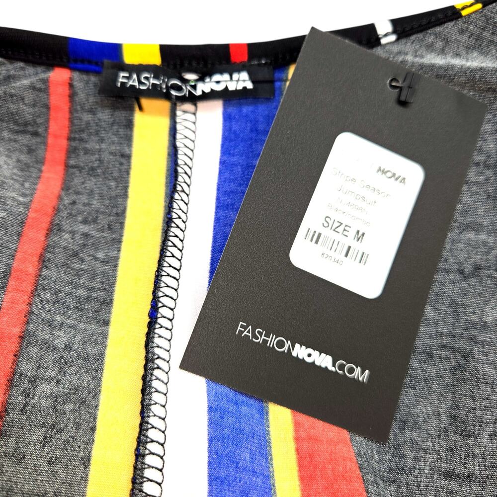 NWT Fashion Nova Medium Women's Pantsuit Jumpsuit Sleeveless Miss 8 10 New Tags - Picture 3 of 7